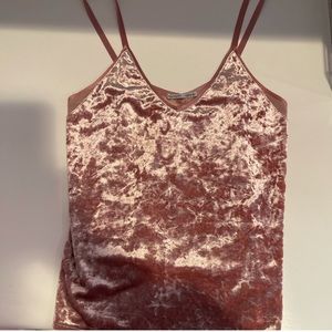 Zara velvet tank top